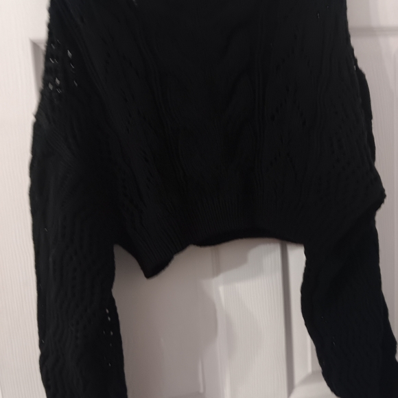 Cropped black sweater - Picture 3 of 5